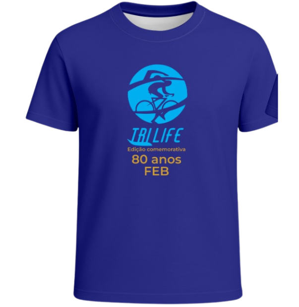 Camisa Comemorativa 80 Anos FEB Tri Life - Vista Frontal